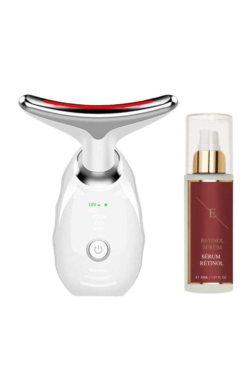 Appareil LED anti-âge visage & cou & sérum rétinol
