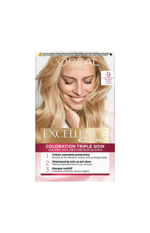 Colorations permanentes - Excellence crème - 09 Blond très clair