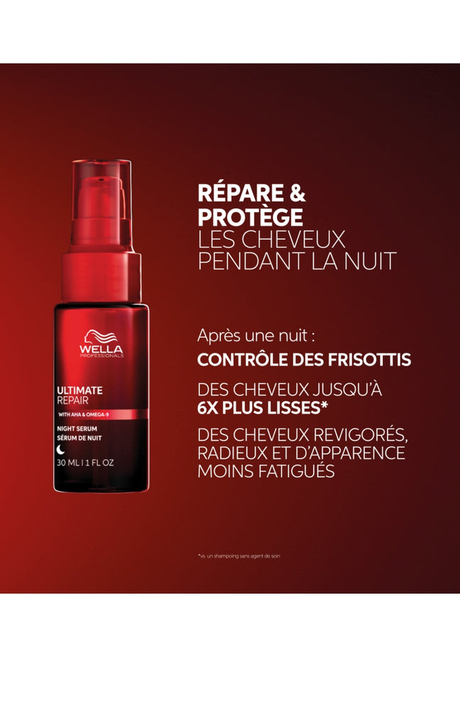 Sérum de nuit sans rinçage - Ultimate Repair - Cheveux abîmés