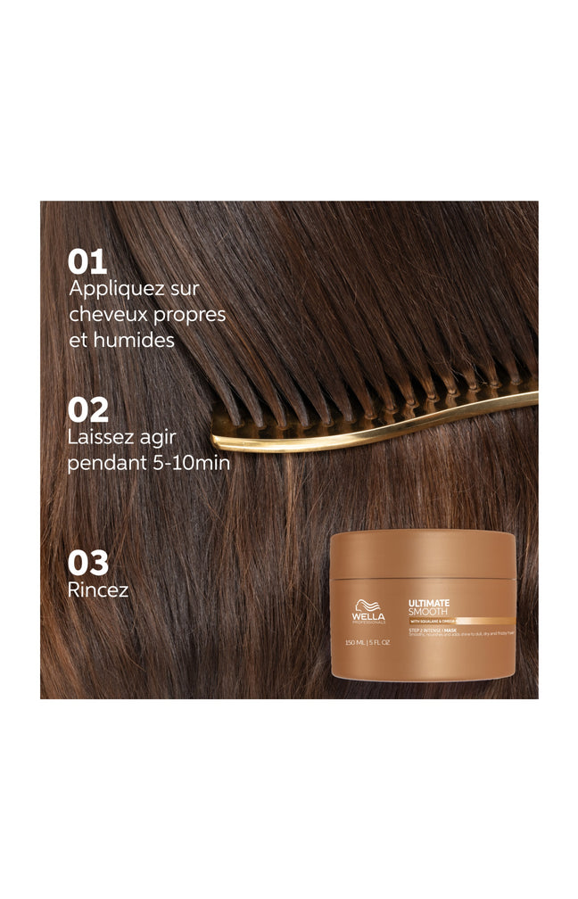Masque nourrissant - Ultimate Smooth - Cheveux secs, ternes ou frisés