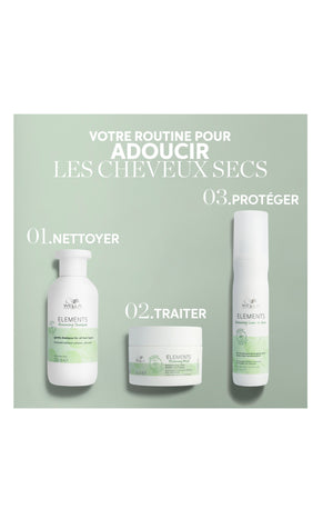 Masque régénérant Elements - Sans silicone - Tous types de cheveux