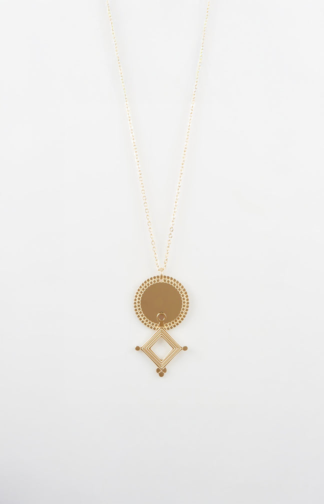 Collier - Acier inoxydable - Doré