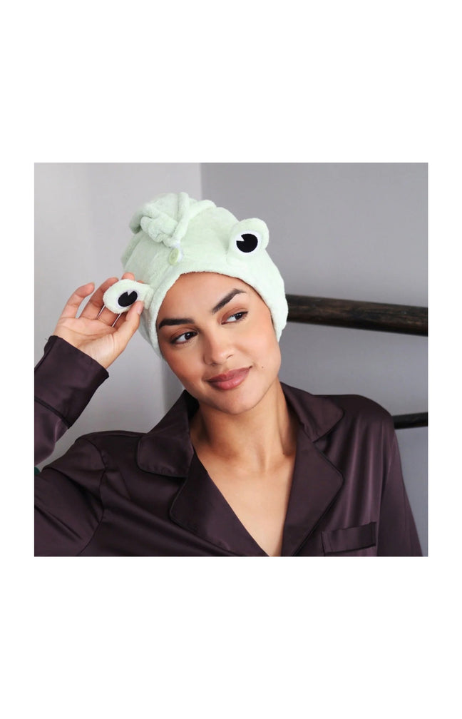Serviette pour cheveux - Grenouille