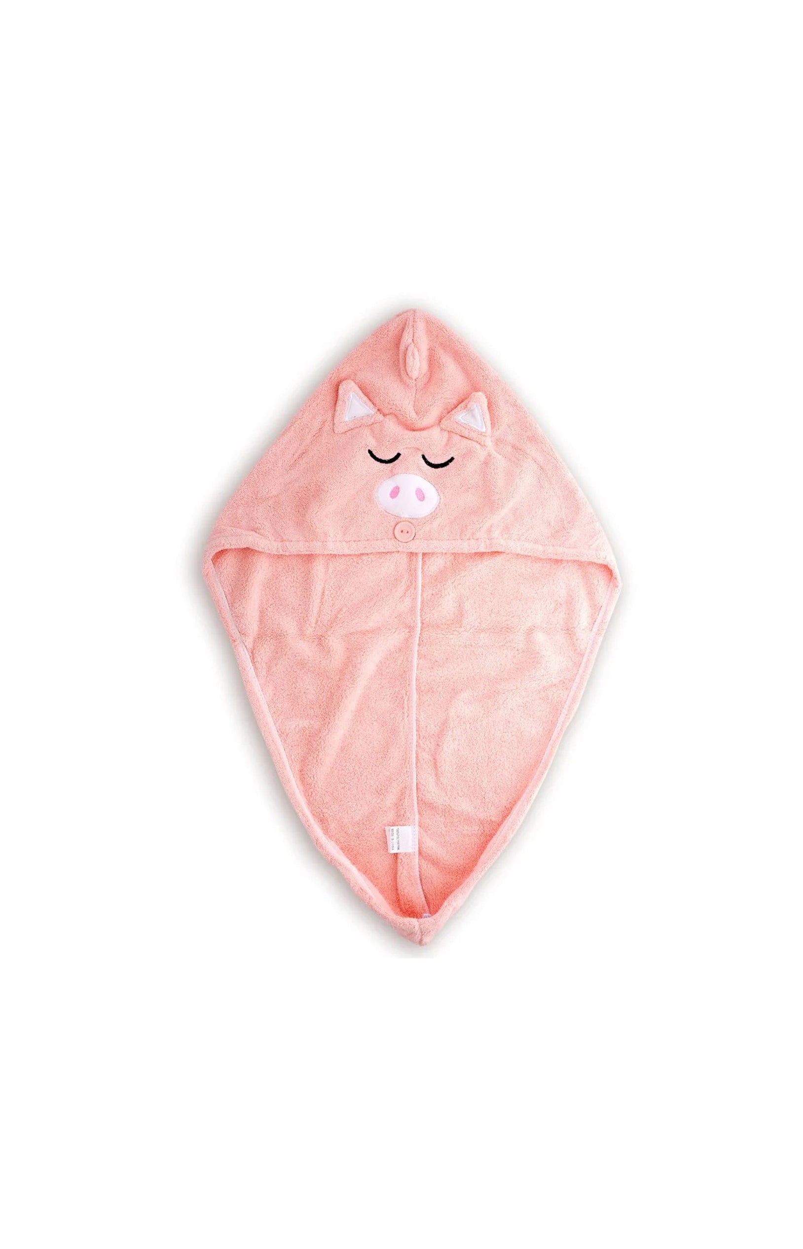 Serviette pour cheveux - Motif cochon