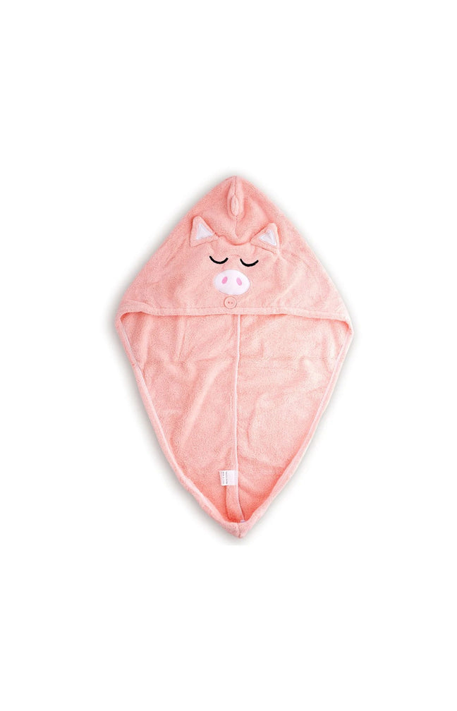 Serviette pour cheveux - Motif cochon