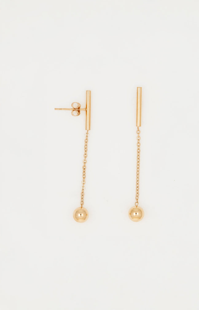 Boucles d'oreilles - Acier inoxydable - Doré
