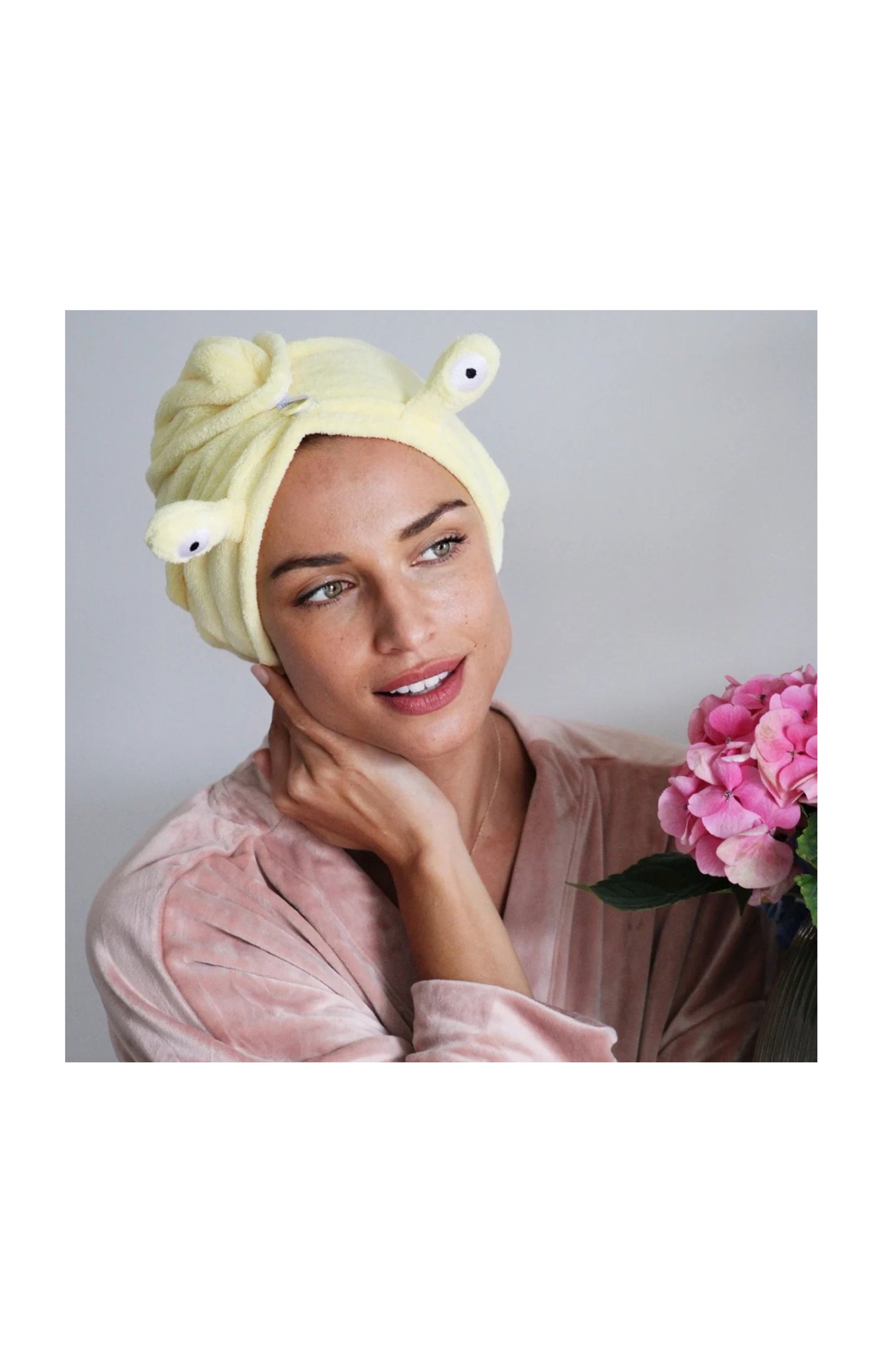 Serviette pour cheveux - Motif escargot