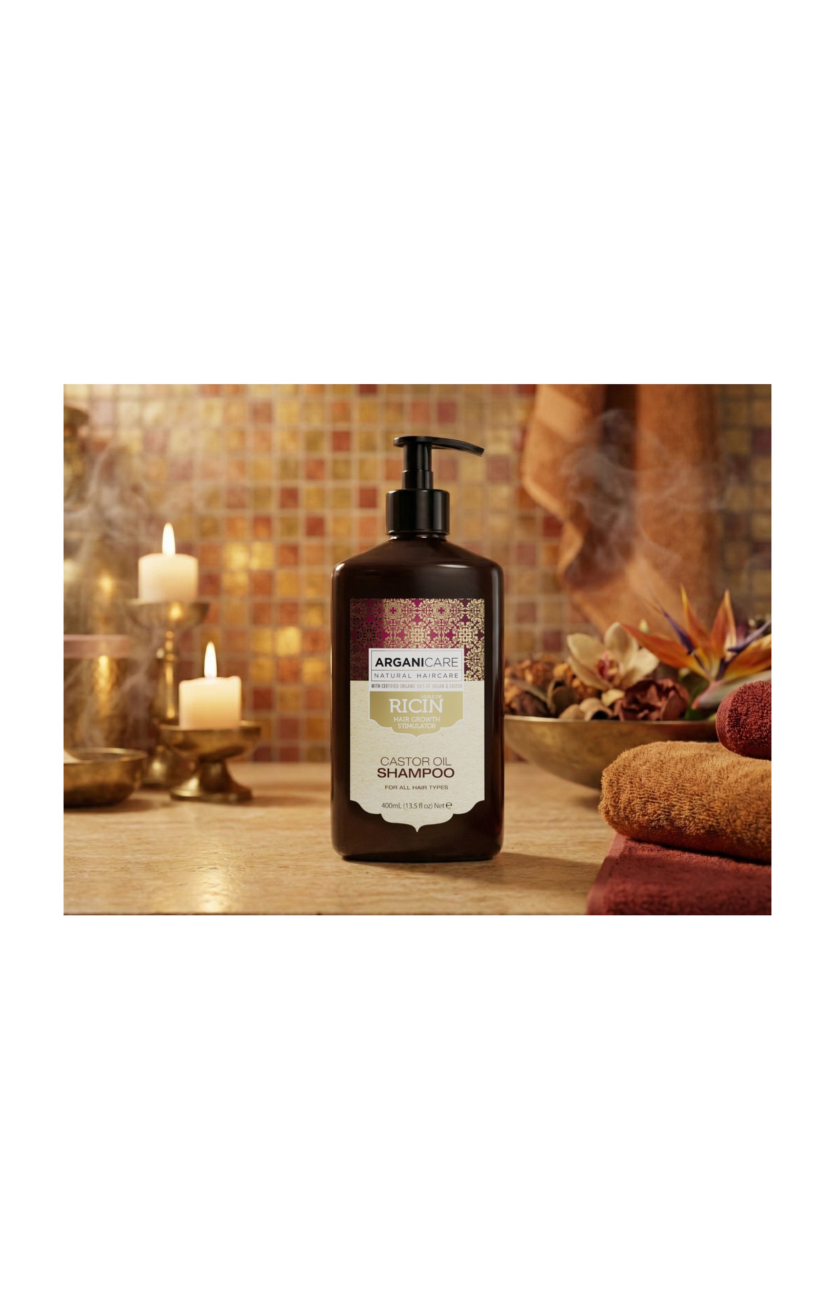 Shampoing accélérateur de pousse - Huile de ricin bio