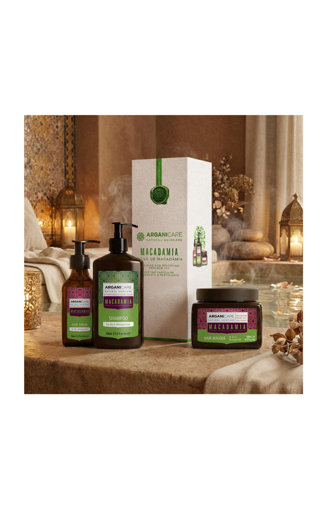 Coffret réparation intense - Argan & macadamia - Cheveux secs & abîmés - 3 produits
