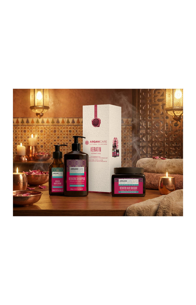 Coffret réparateur & fortifiant - Kératine - Tous types de cheveux - 3 produits