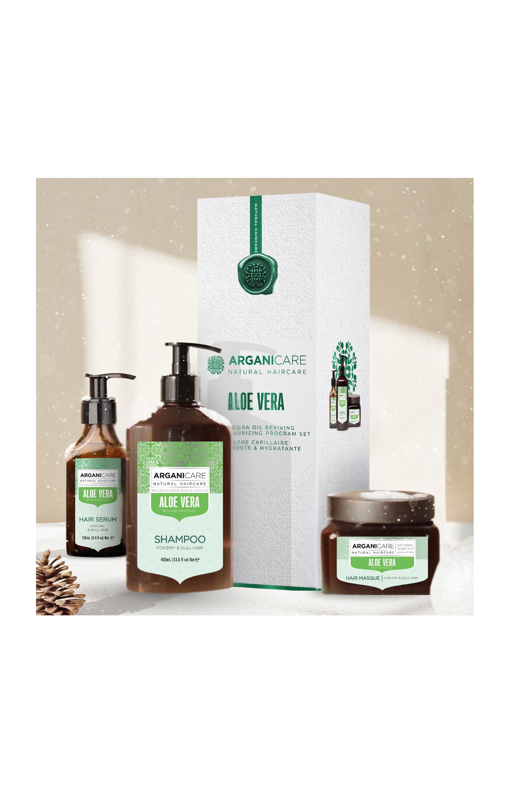Coffret revitalisant - Aloe vera - Cheveux secs & ternes - 3 produits