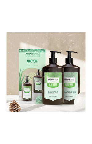 Coffret shampoing & après-shampoing revitalisant - Aloe vera - Cheveux secs & ternes - 2 x 400 ml