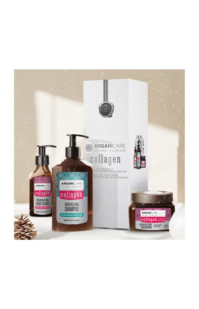 Coffret revitalisant - Collagène - Cheveux fins, dévitalisés & sans volume - 3 produits