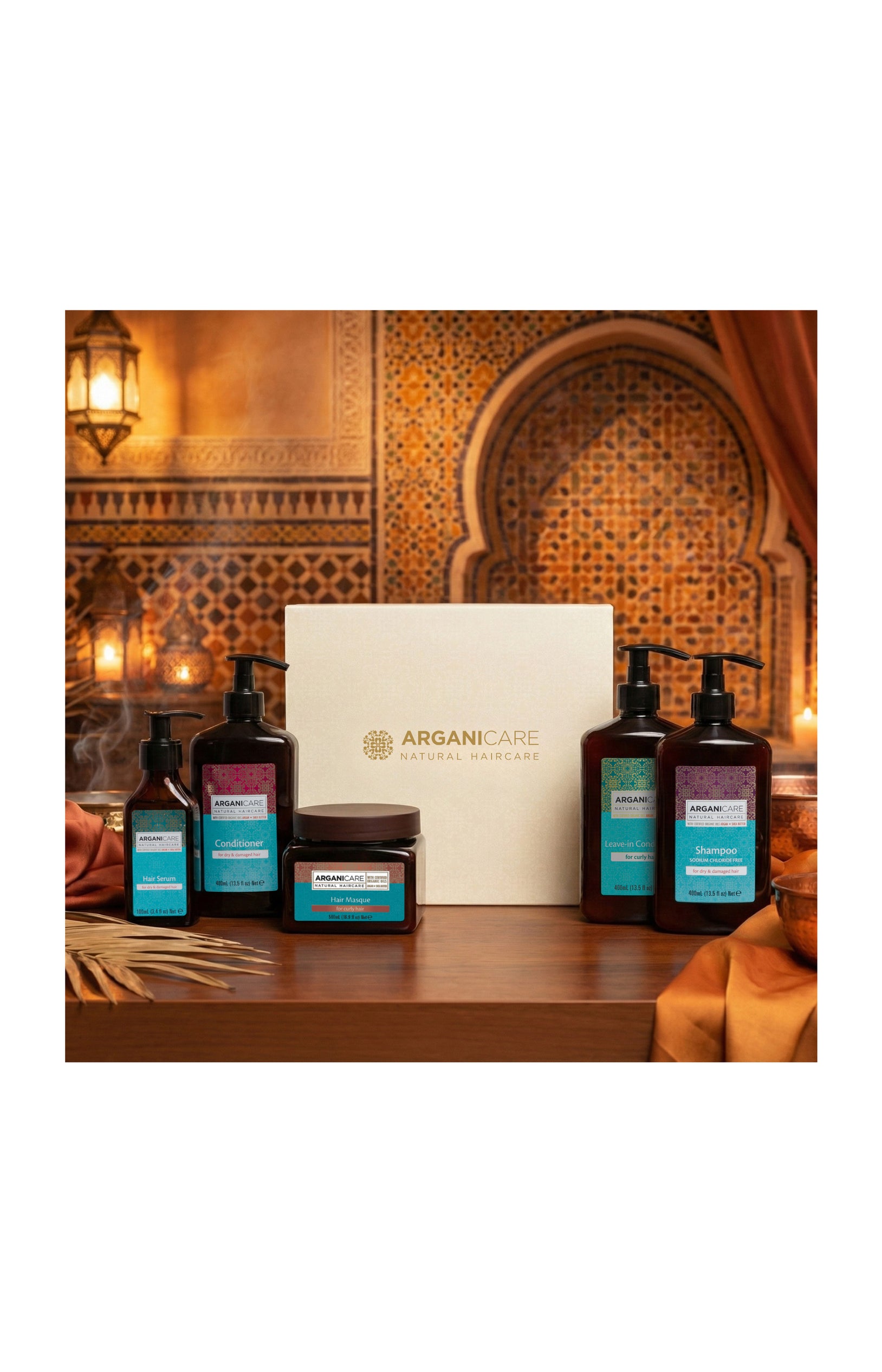 Coffret ultra-nourrissant - Argan & karité - Cheveux bouclés - 5 produits