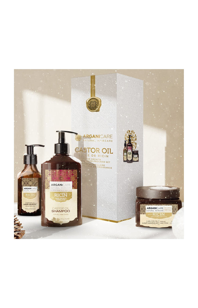 Coffret accélérateur de croissance - Huile de Ricin - Cheveux - 3 produits