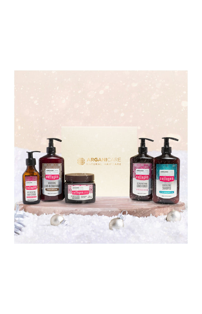 Coffret revitalisant - Collagène - Cheveux fins, dévitalisés & sans volume - 5 produits