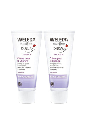 Crèmes de change - Mauve blanche bio - Peaux sensibles - Bébé - 2 x 50 ml