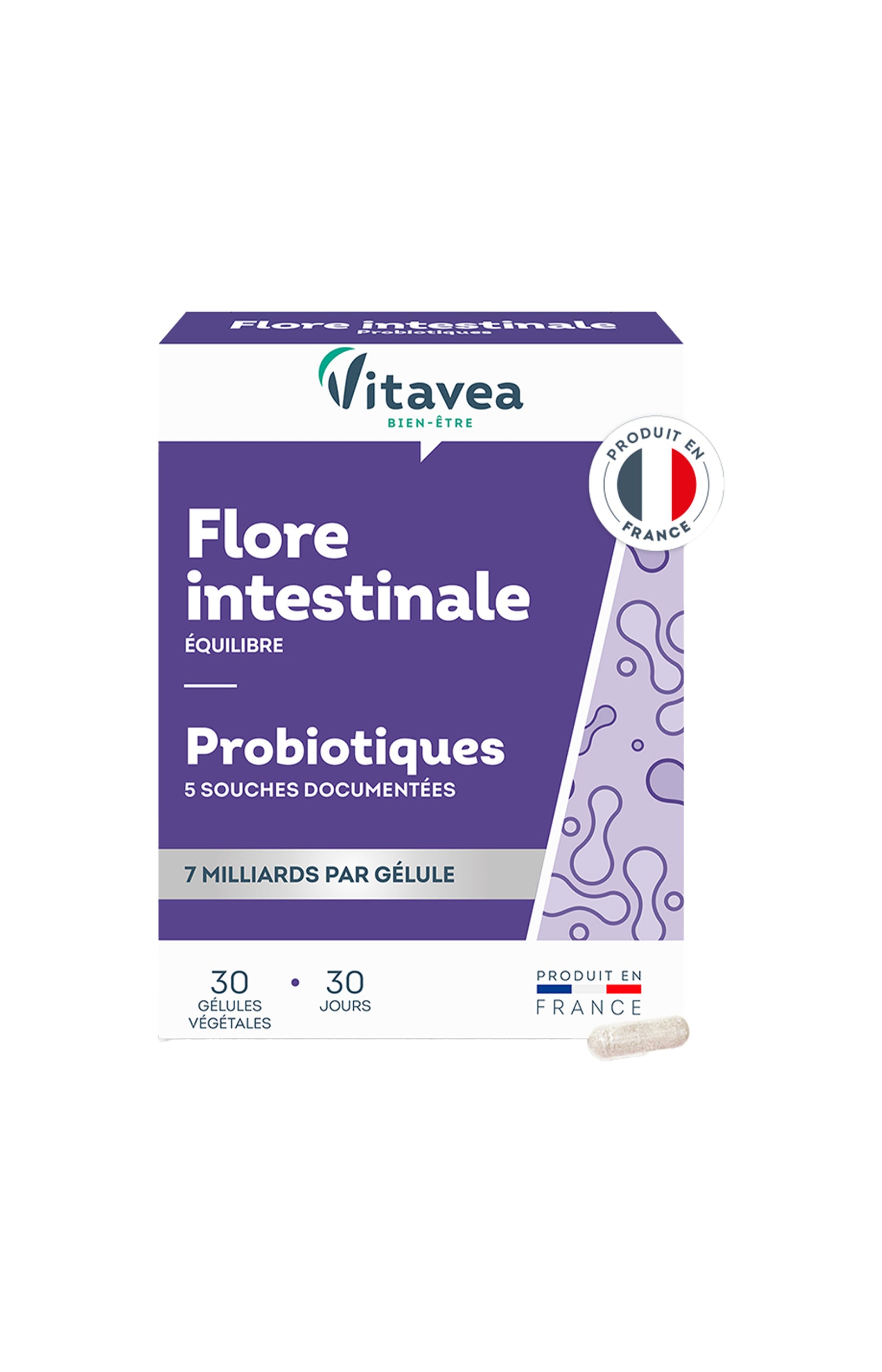 Cure flore intestinale - Suprabiotique 5 souches - 3 mois