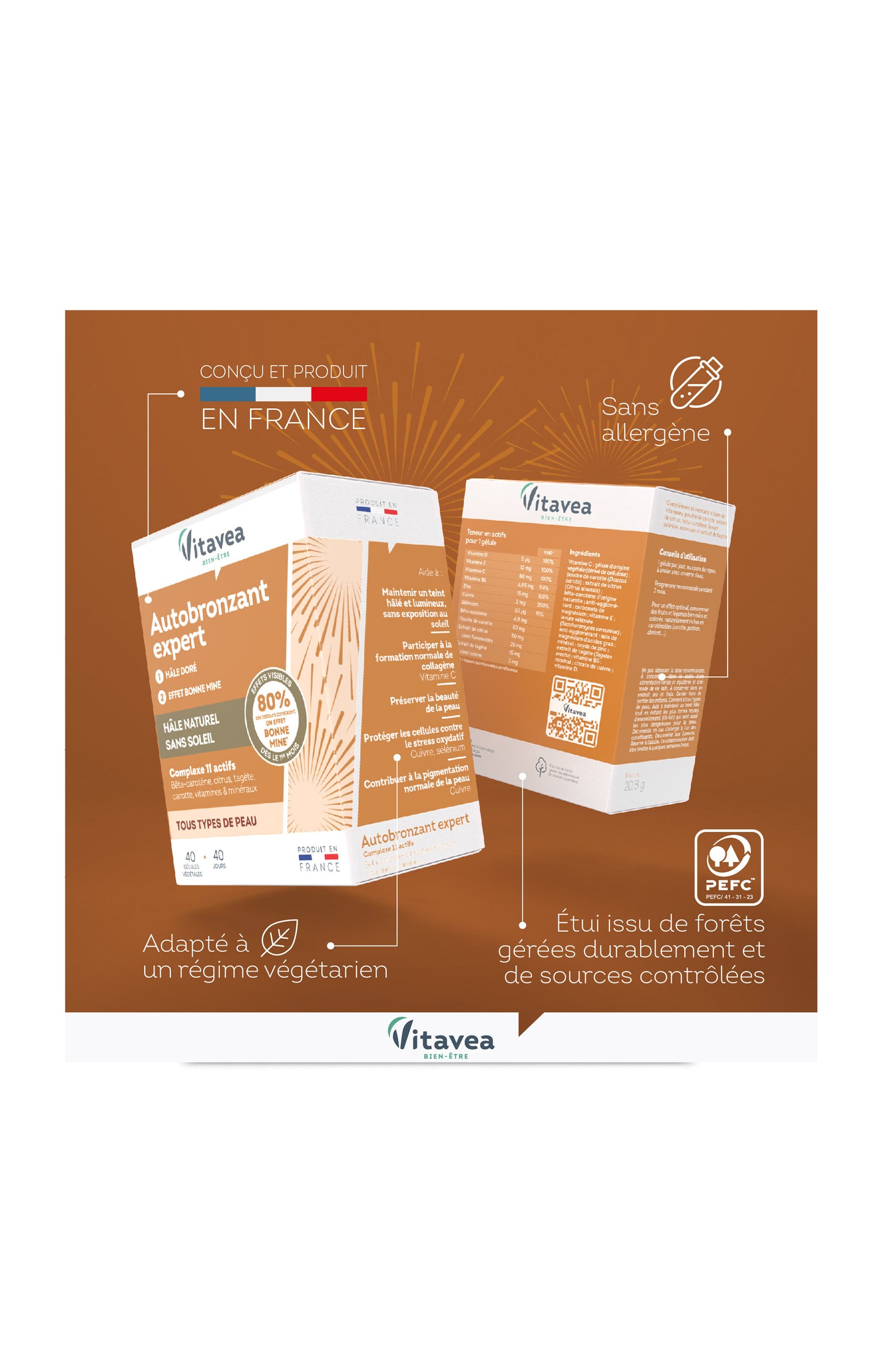 Cure autobronzante experte - Peau sublimée - 4 mois