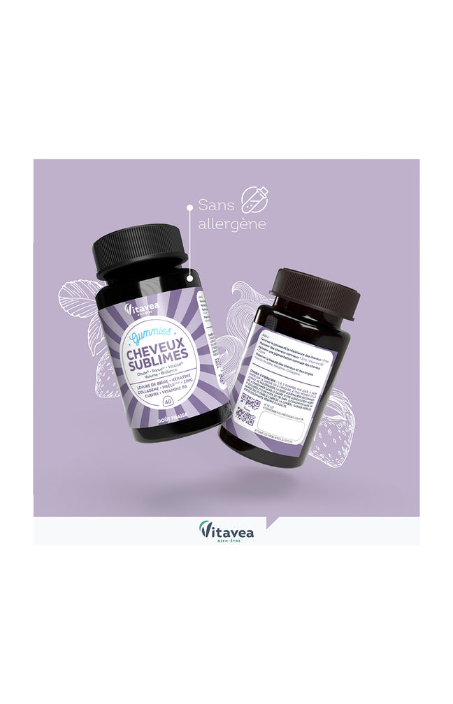 Gummies - Cheveux sublimes - Fraise - 20 jours