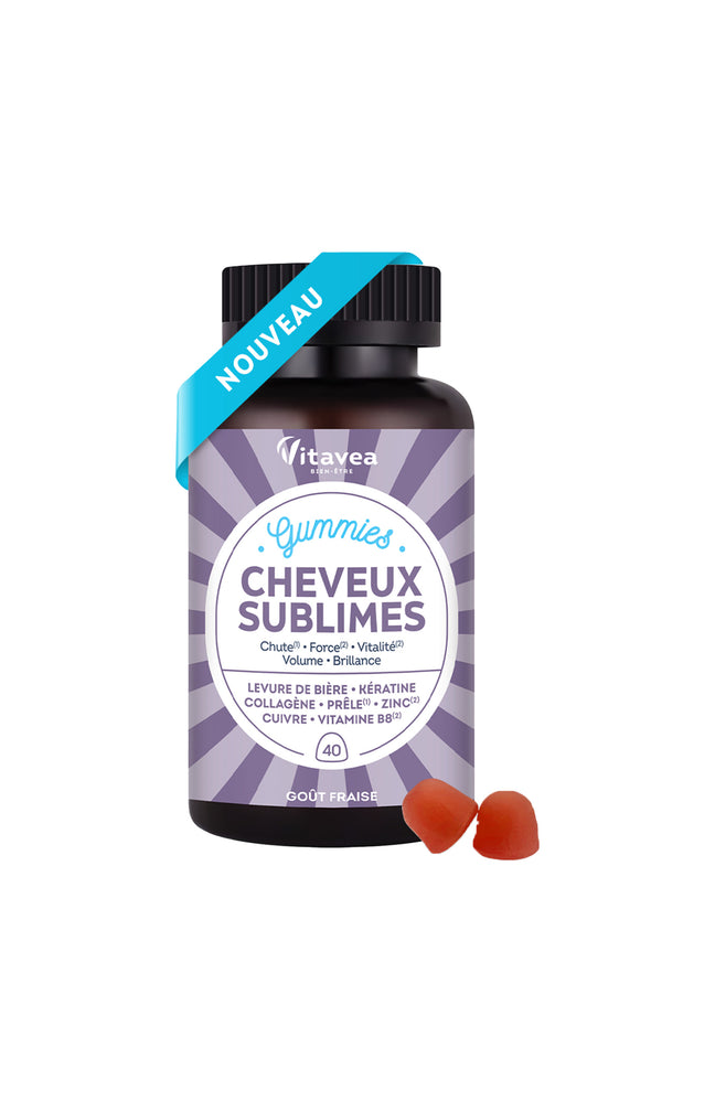 Gummies - Cheveux sublimes - Fraise - 20 jours