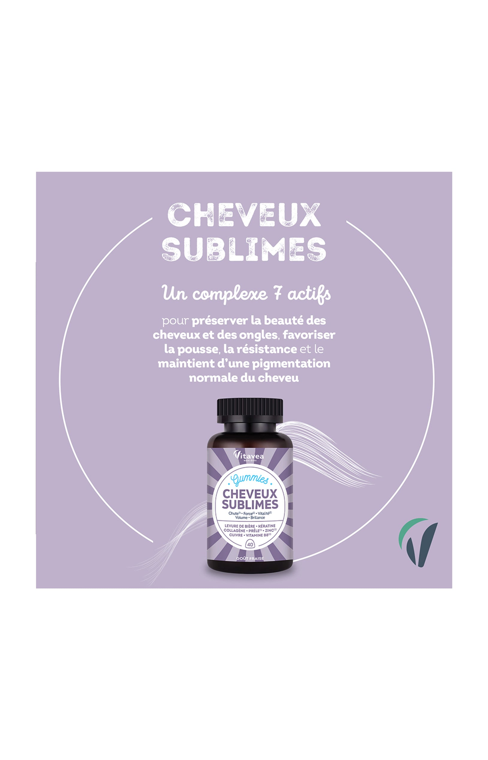 Gummies - Cheveux sublimes - Fraise - 20 jours