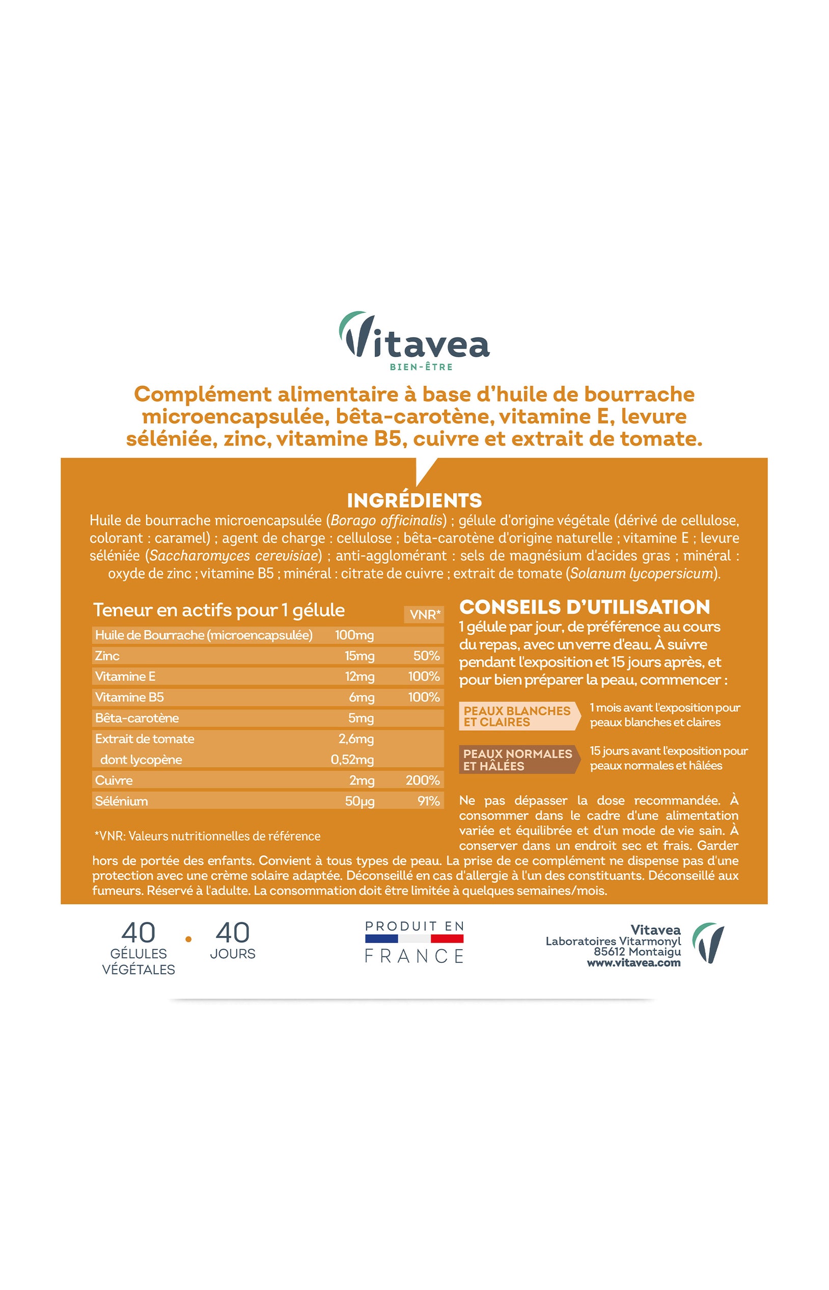 Cure bronzage expert - 40 jours