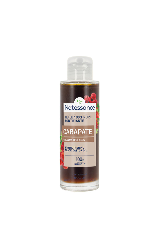 Huile de ricin noire 100% pure - Cheveux secs à très secs ou crépus - 100 ml