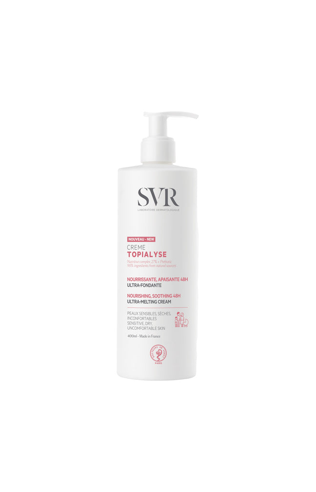 Crème nourrissante anti-dessèchement - Topialyse - Peaux sèches & sensibles - Visage & corps - 400 ml