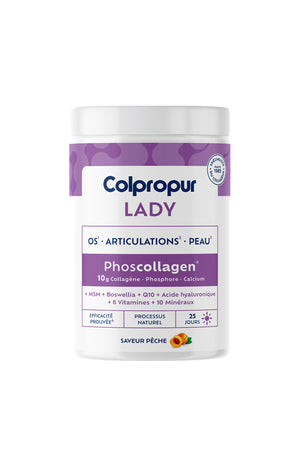 Cure collagène Lady - Os, peau & articulations - Pêche - 340 g