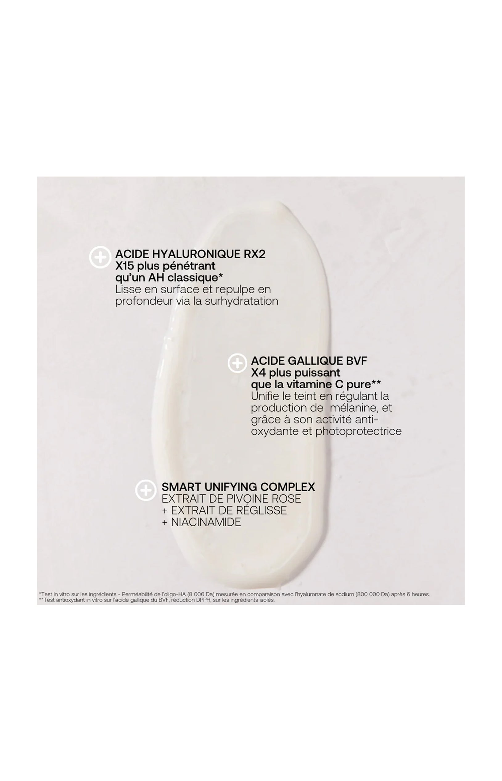 Sérum anti-tâches uniformisant - Acide hyaluronique & niacinamide - Crystal Bright - Visage - 30 ml