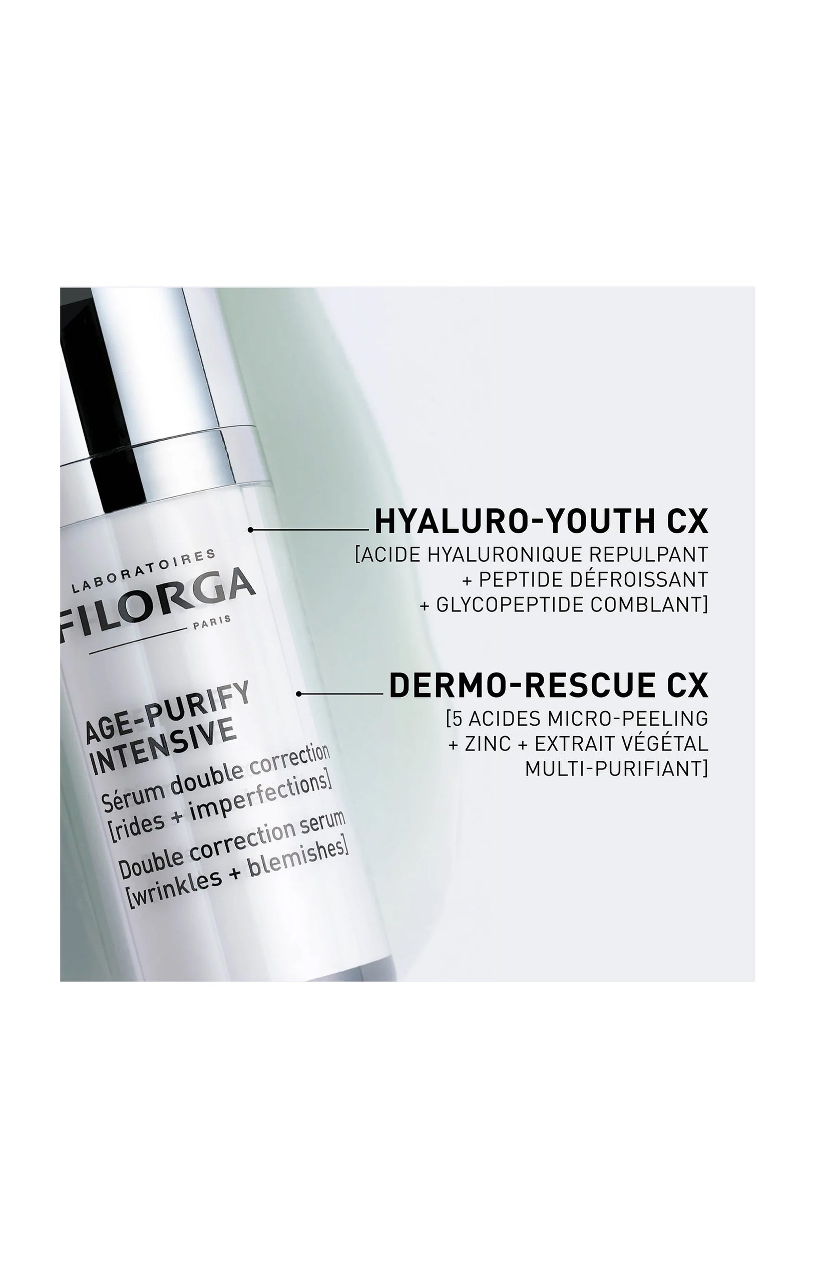 Sérum double correction - Age-purify Intensive - Peaux matures - 30 ml