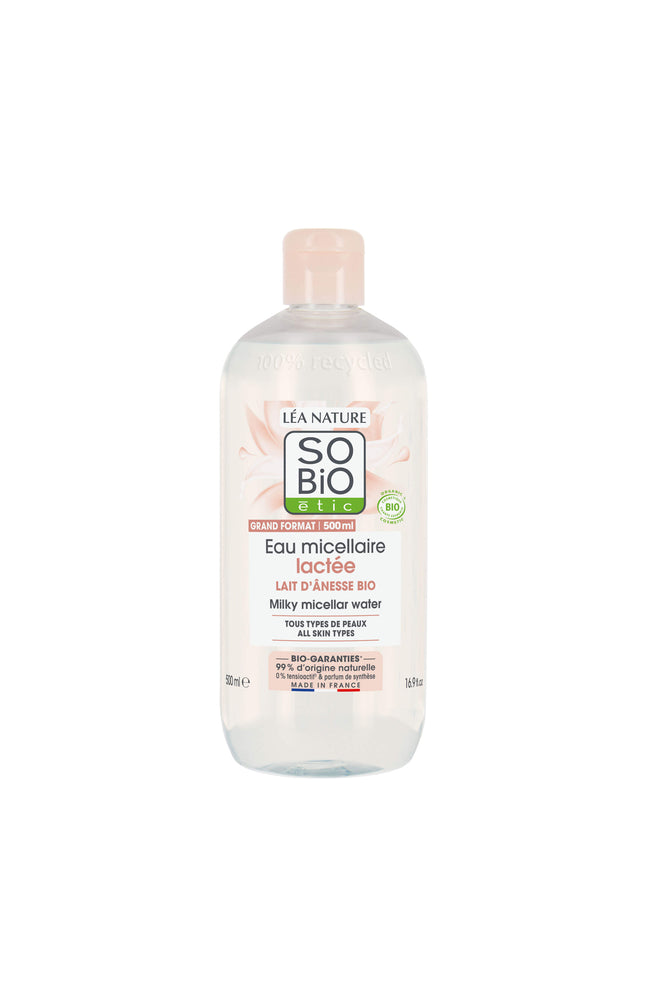 Eau micellaire lactée bio - Lait d'ânesse