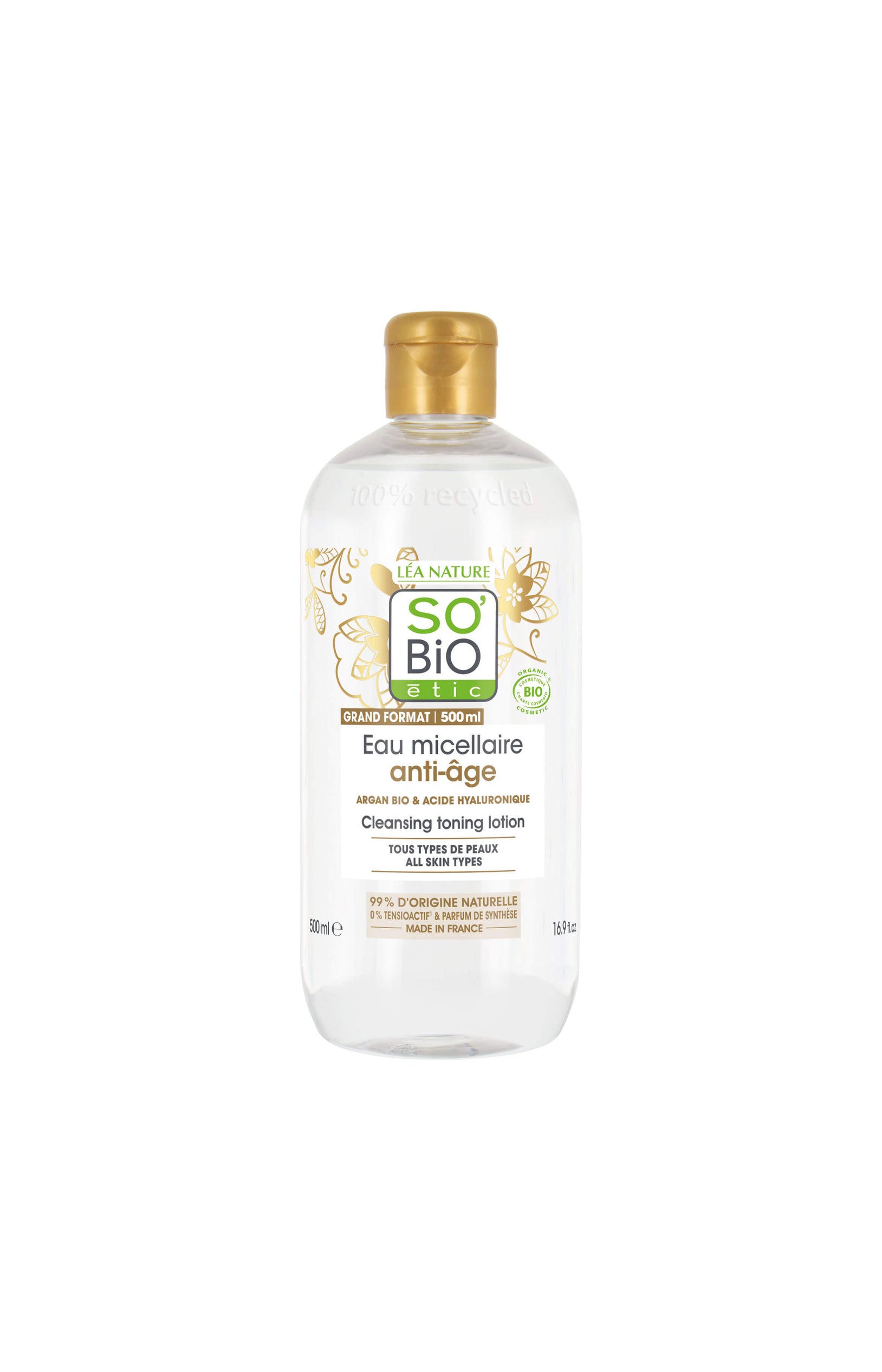 Eau micellaire anti-âge bio - Huile d'argan