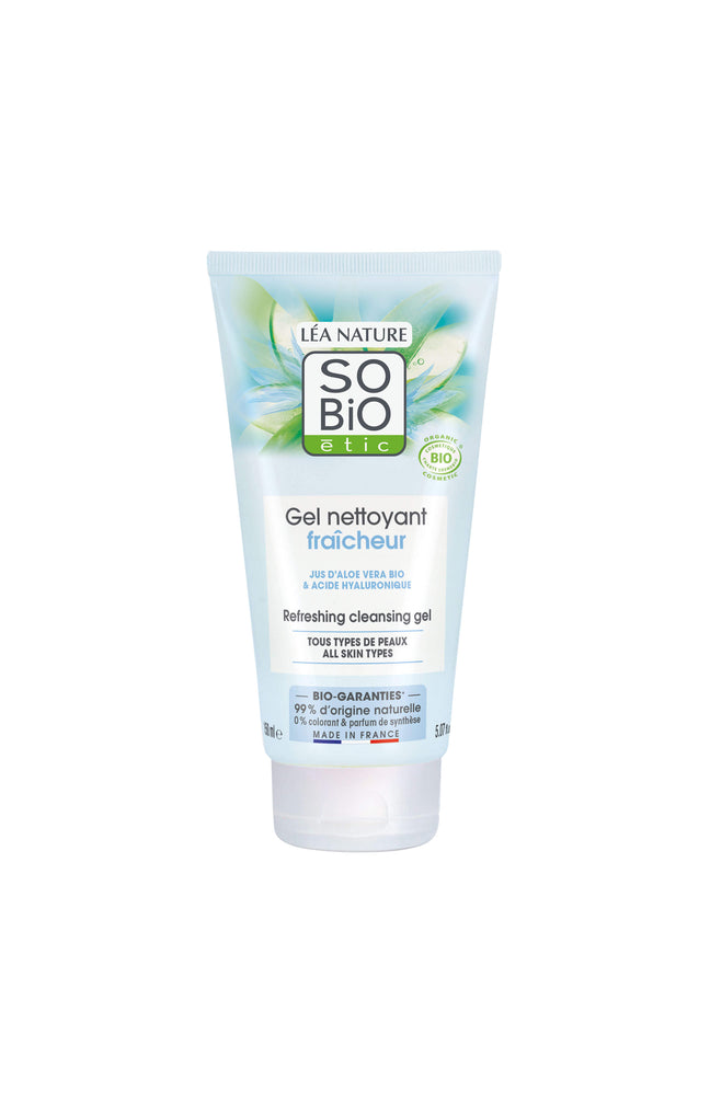 Gel nettoyant fraîcheur bio - Aloe vera - Visage