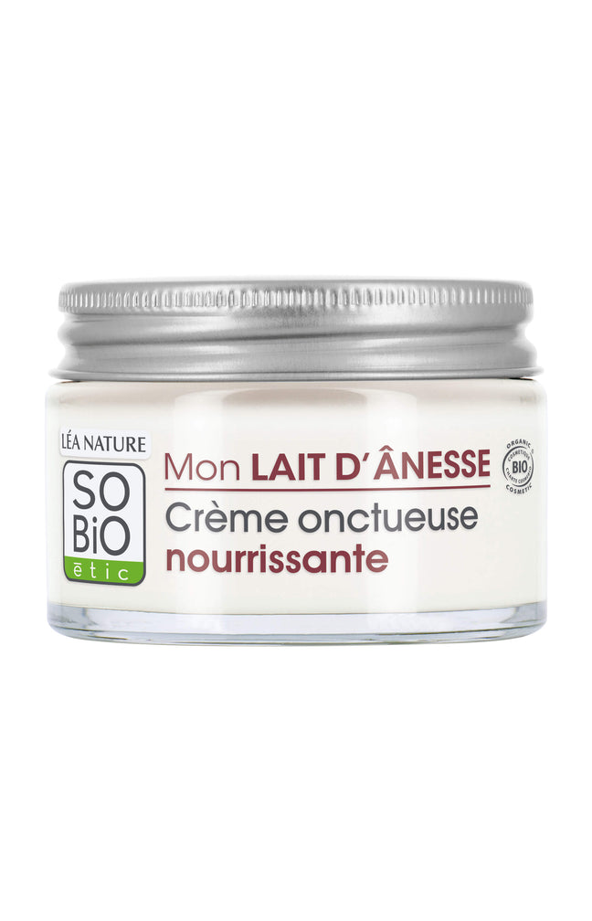 Crème nourrissante bio - Lait d'ânesse - Peaux sèches & très sèches