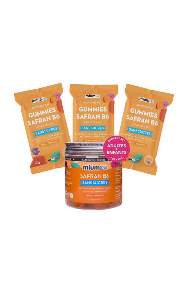 Cure gummies équilibre émotionnel - Pêche & hibiscus - Sans sucres - 3 mois