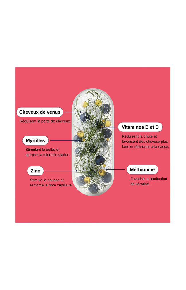 Compléments alimentaires - Chute de cheveux femme - 1 mois