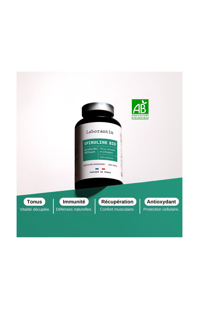 Compléments alimentaires bio - Spiruline - 2 mois