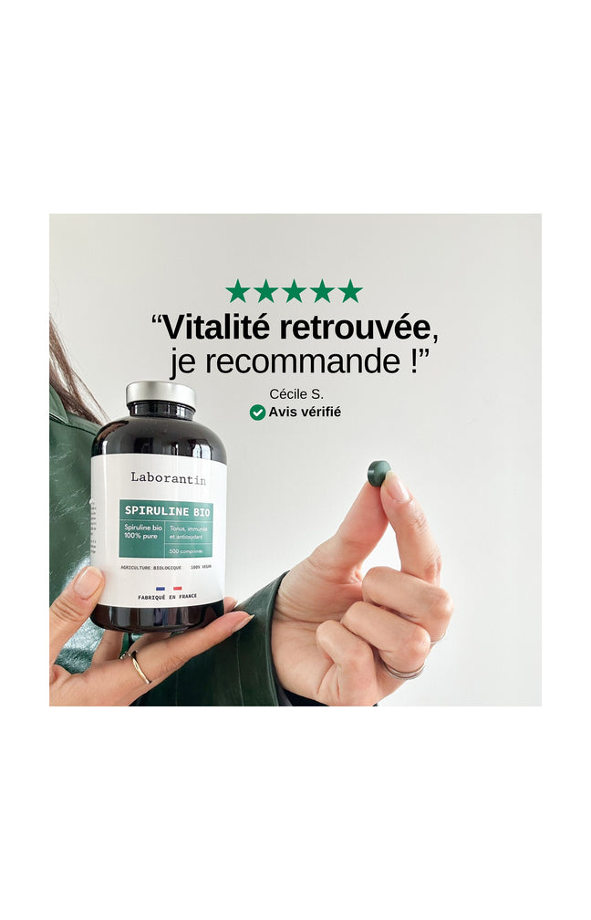 Compléments alimentaires bio - Spiruline - 2 mois
