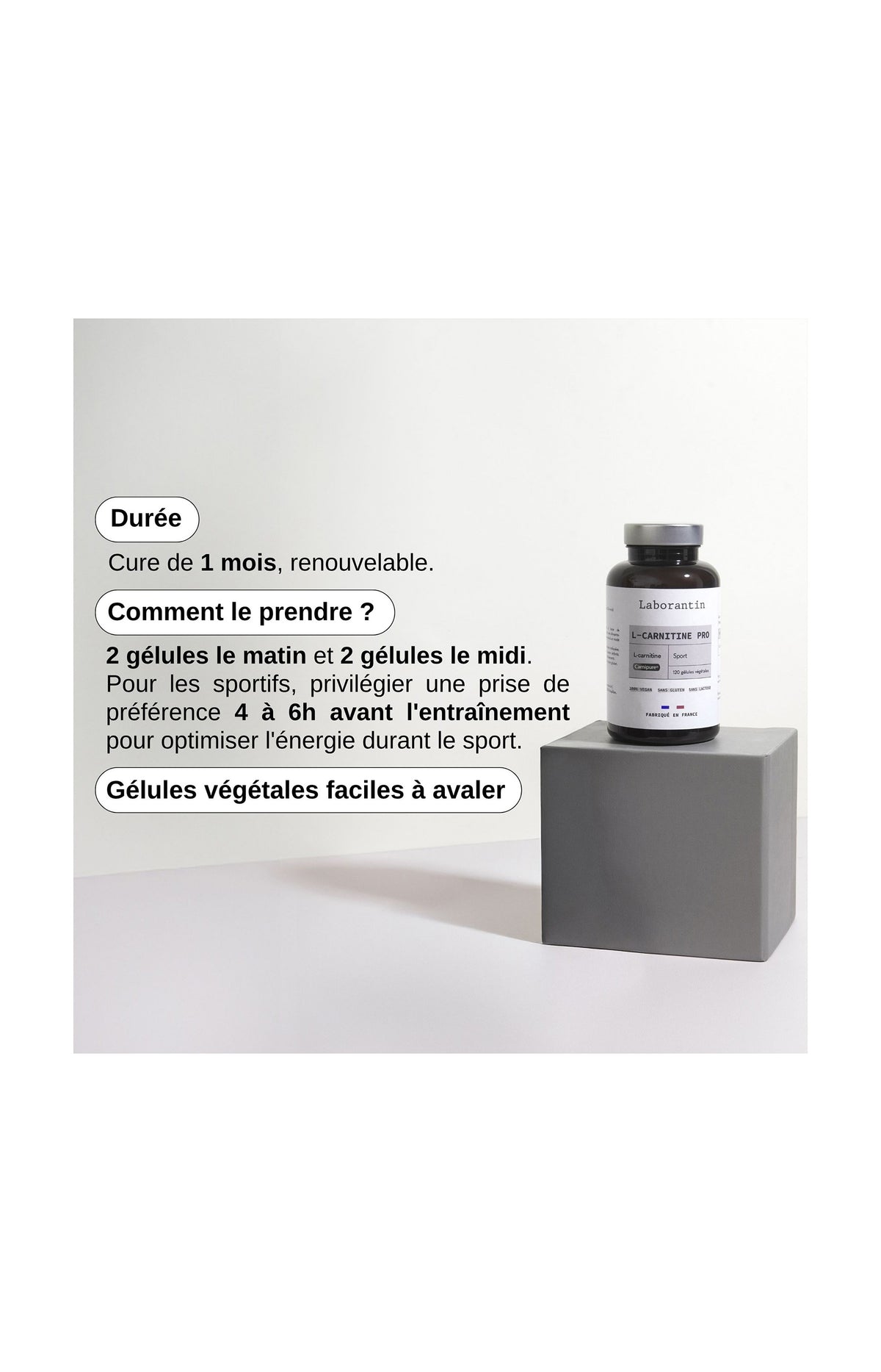 L-Carnitine pro-carnipure - 1 mois
