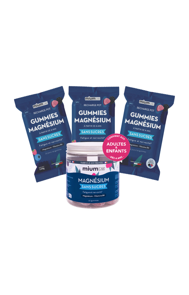 Cure gummies magnésium - Fruits rouges - Sans sucres - 3 mois