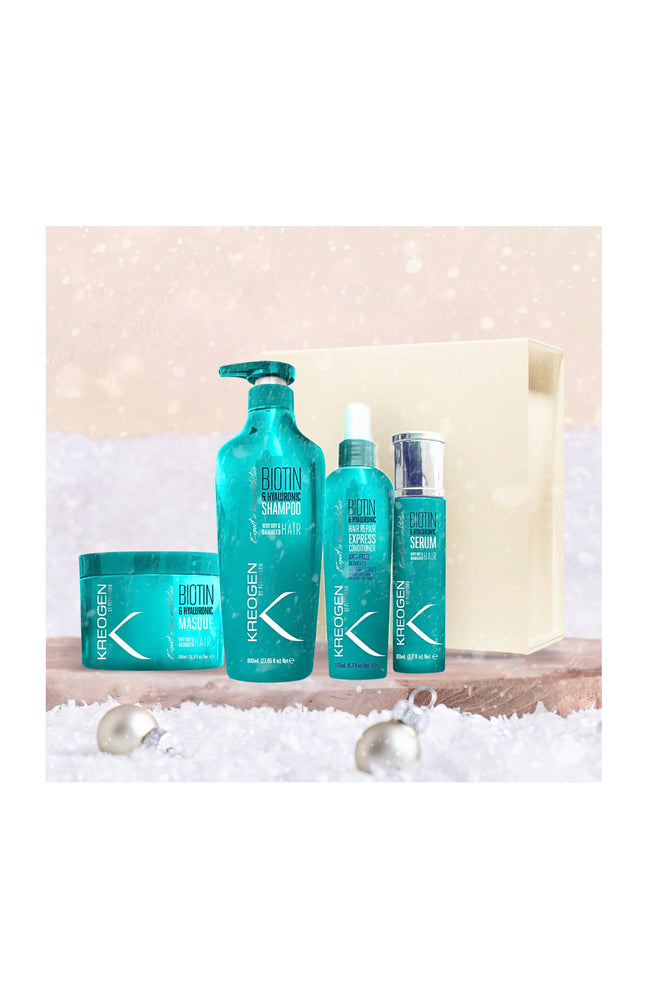 Routine réparatrice - Biotine - Cheveux fins & fragiles - 4 produits