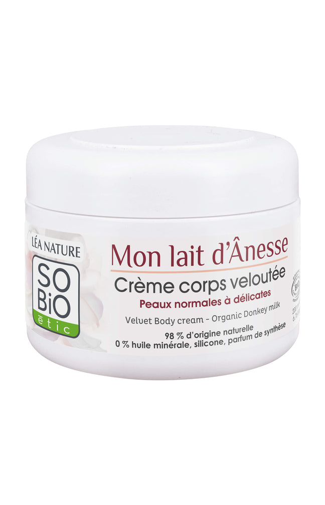 Crème veloutée nourrissante bio - Lait d'ânesse - Corps - 200 ml