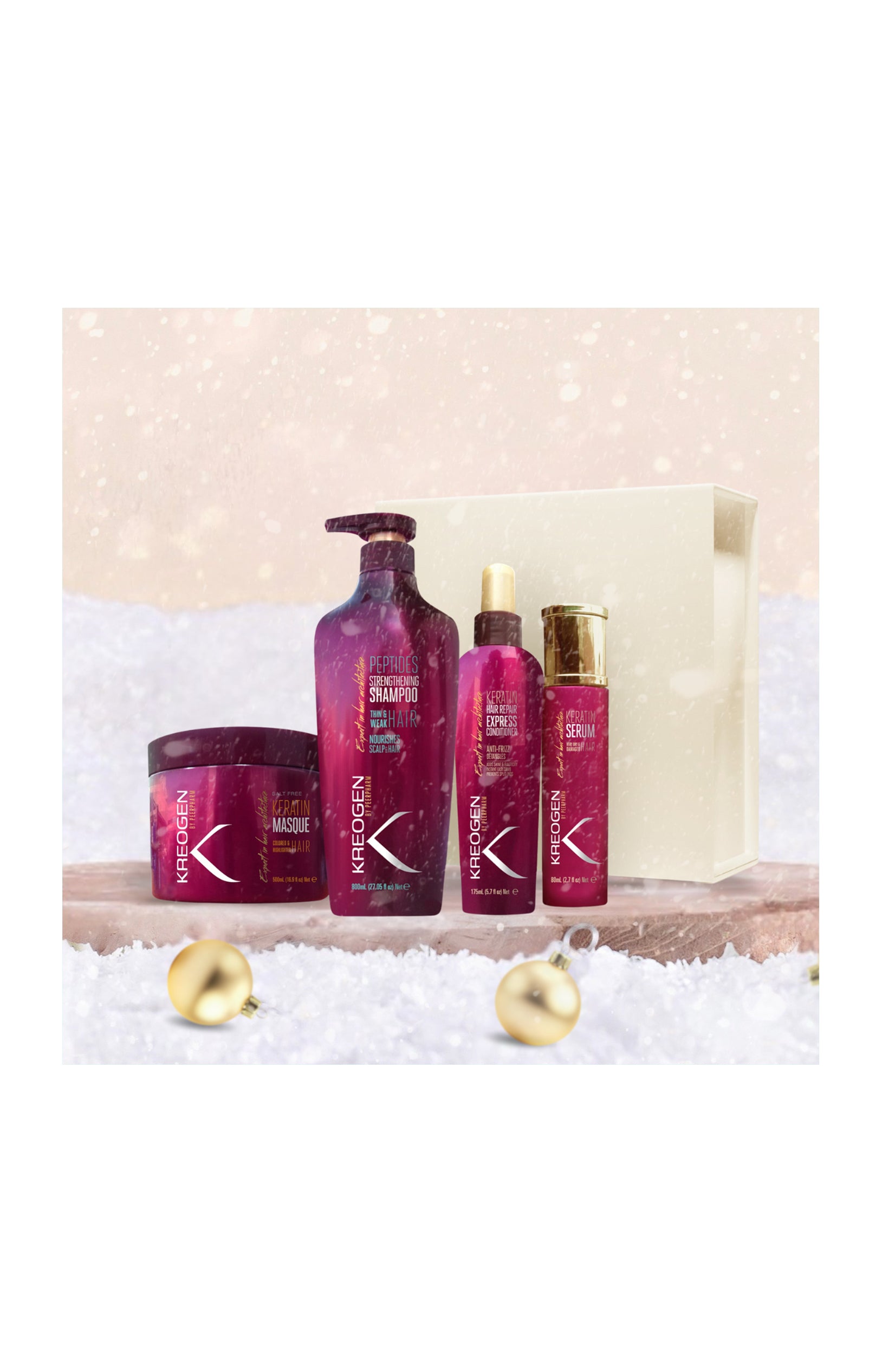 Routine réparatrice - Shampoing, masque, spray & sérum - Kératine