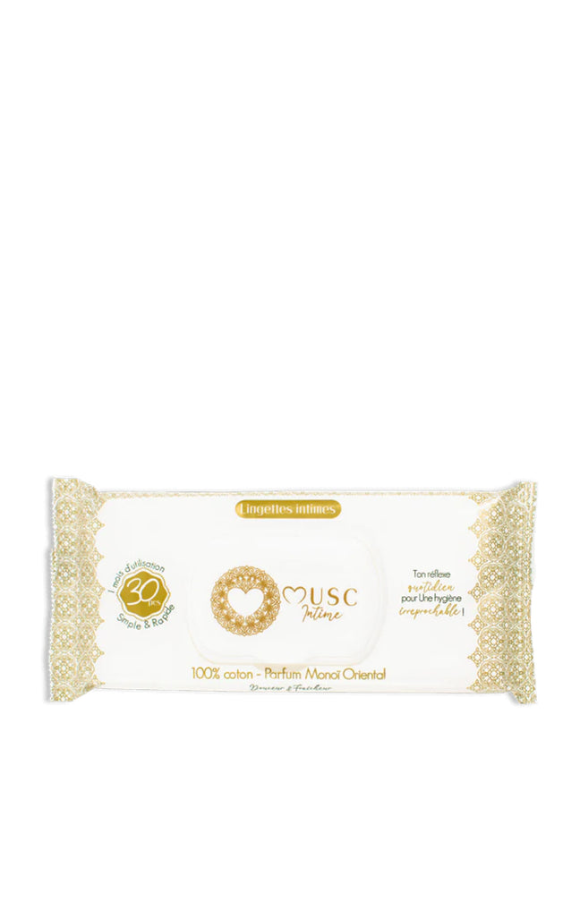 Lingettes intimes - La Rayonnante - Monoï oriental - 30 unités