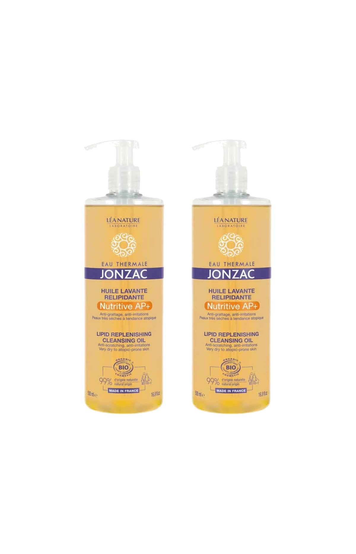 Huiles lavantes relipidantes bio - Corps - 2 x 500 ml