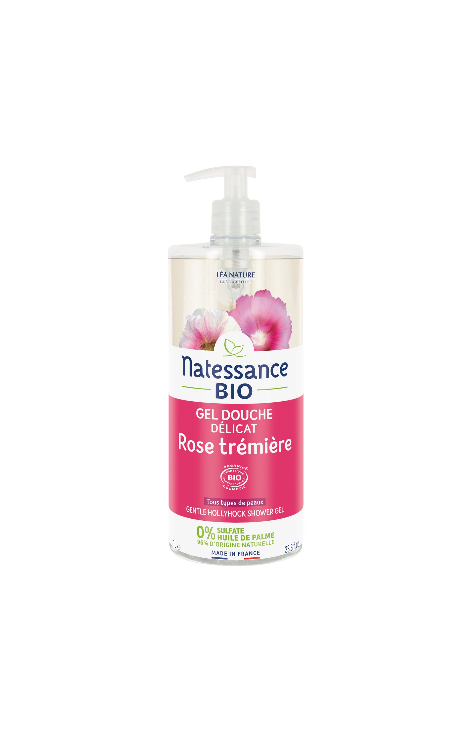 Gel douche hydratant  bio  - Rose trémière - 1 L