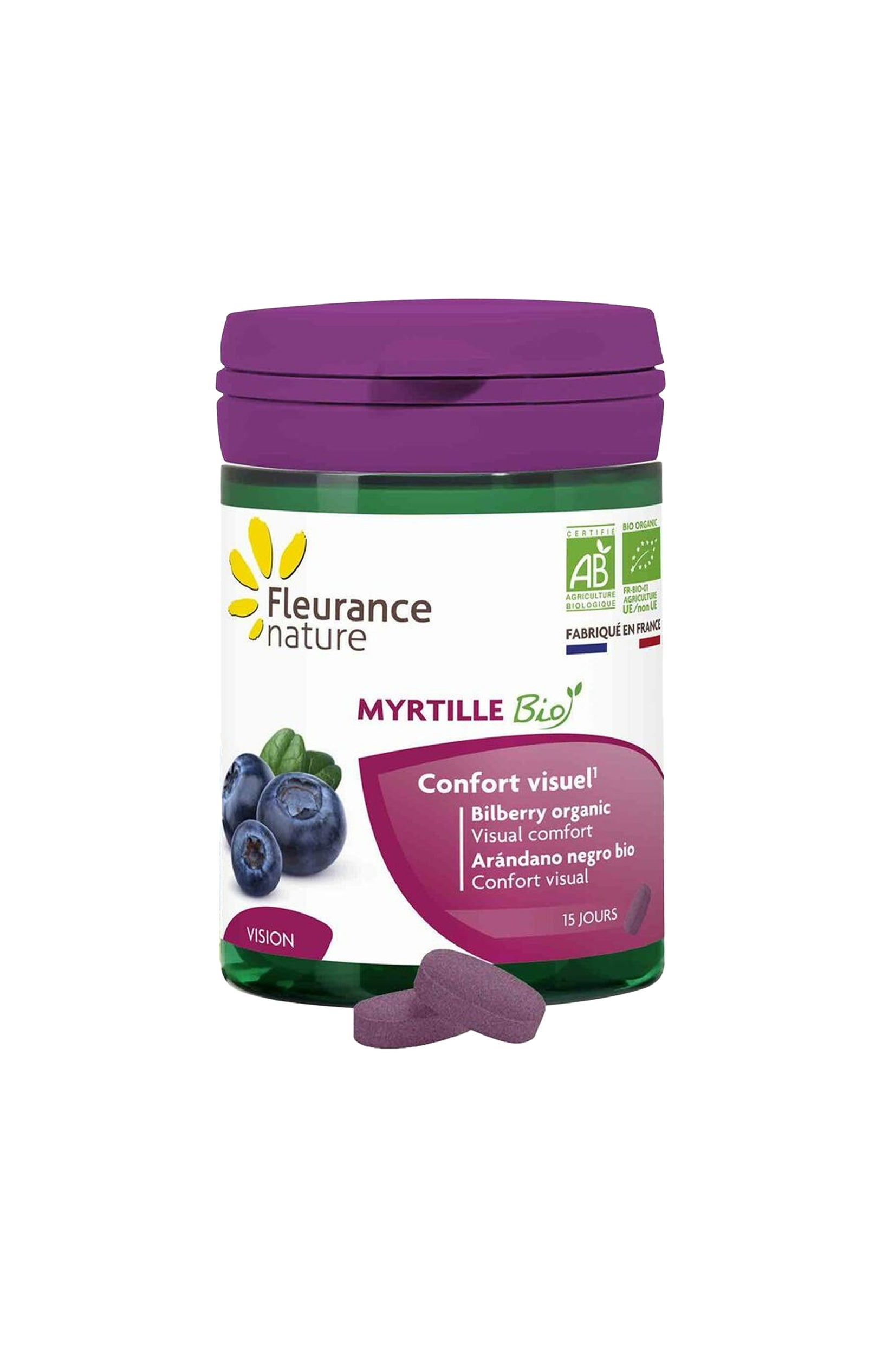 Confort visuel - Myrtille - 15 jours