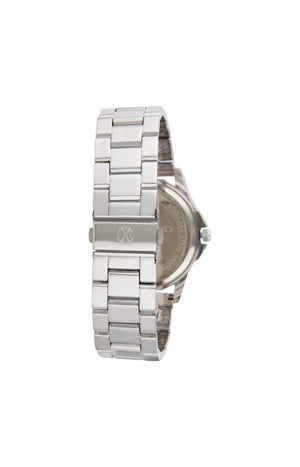 Montre à quartz - Alliage - Argenté & noir - Homme